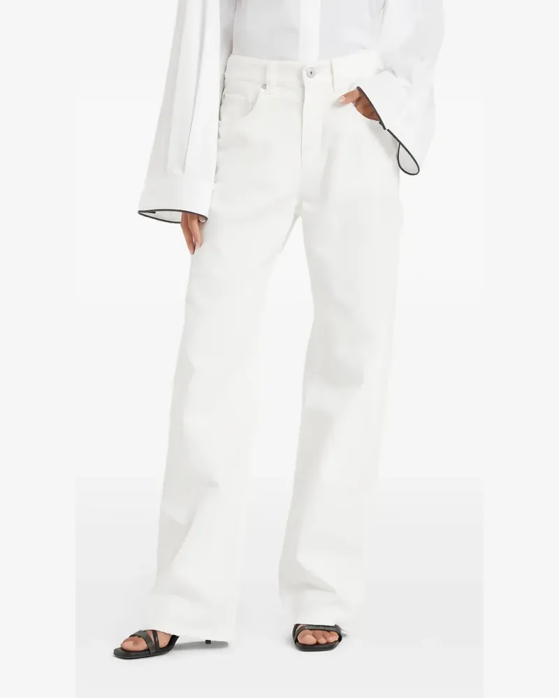 Brunello Cucinelli wide-leg jeans - Weiß Weiß