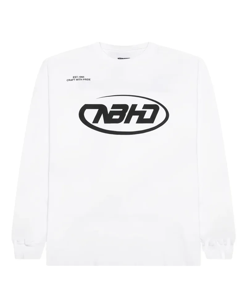 Neighborhood Klassisches Langarmshirt - Weiß Weiß