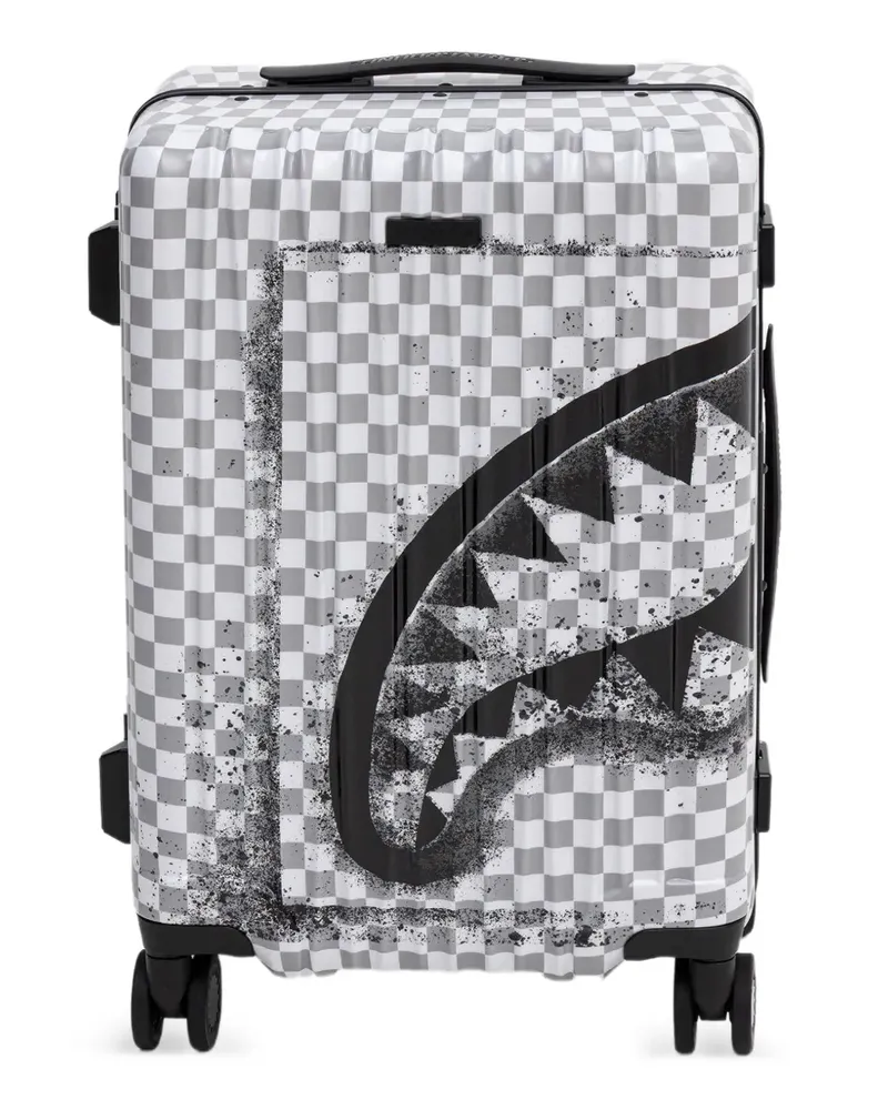 Sprayground Storm Fade Koffer mit Schachbrettmuster - Weiß Weiß