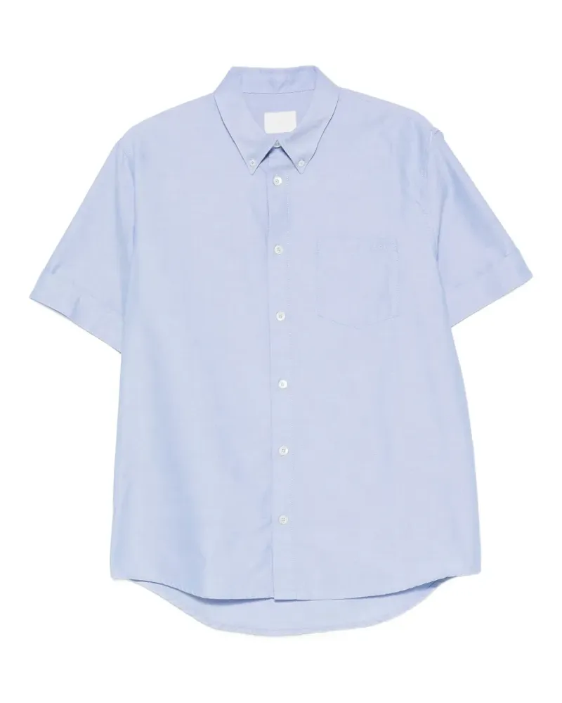 A.P.C. button-down collar short-sleeve shirt - Blau Blau