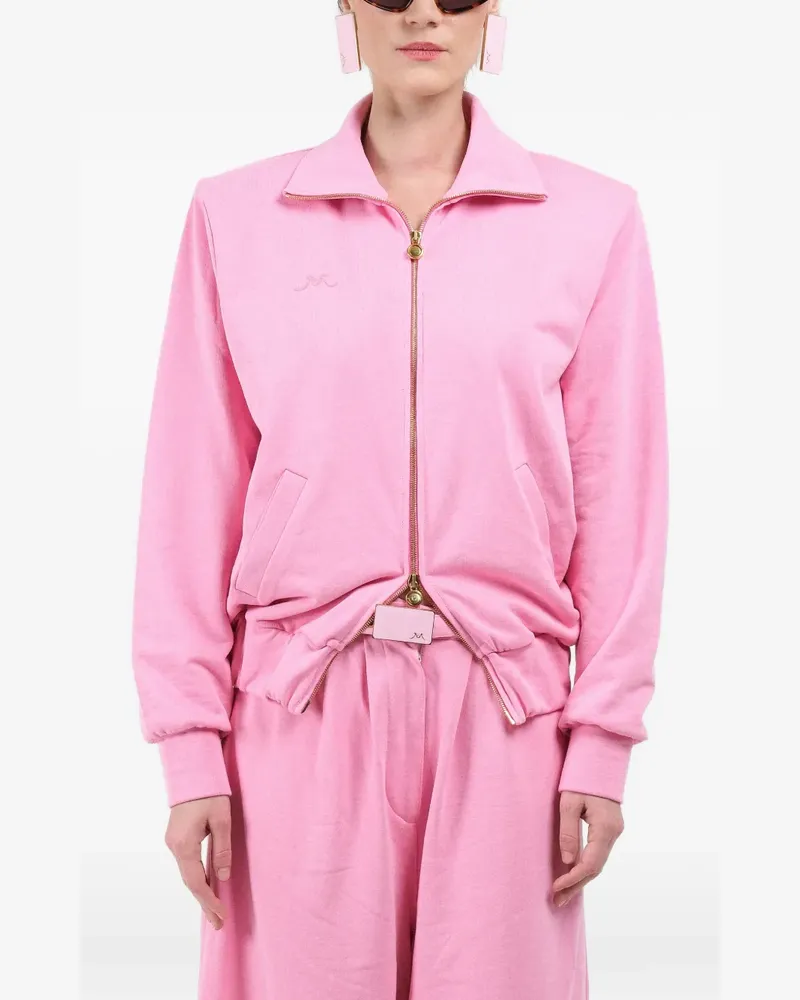 Rowen Rose zip straight sweatshirt - Rosa Rosa