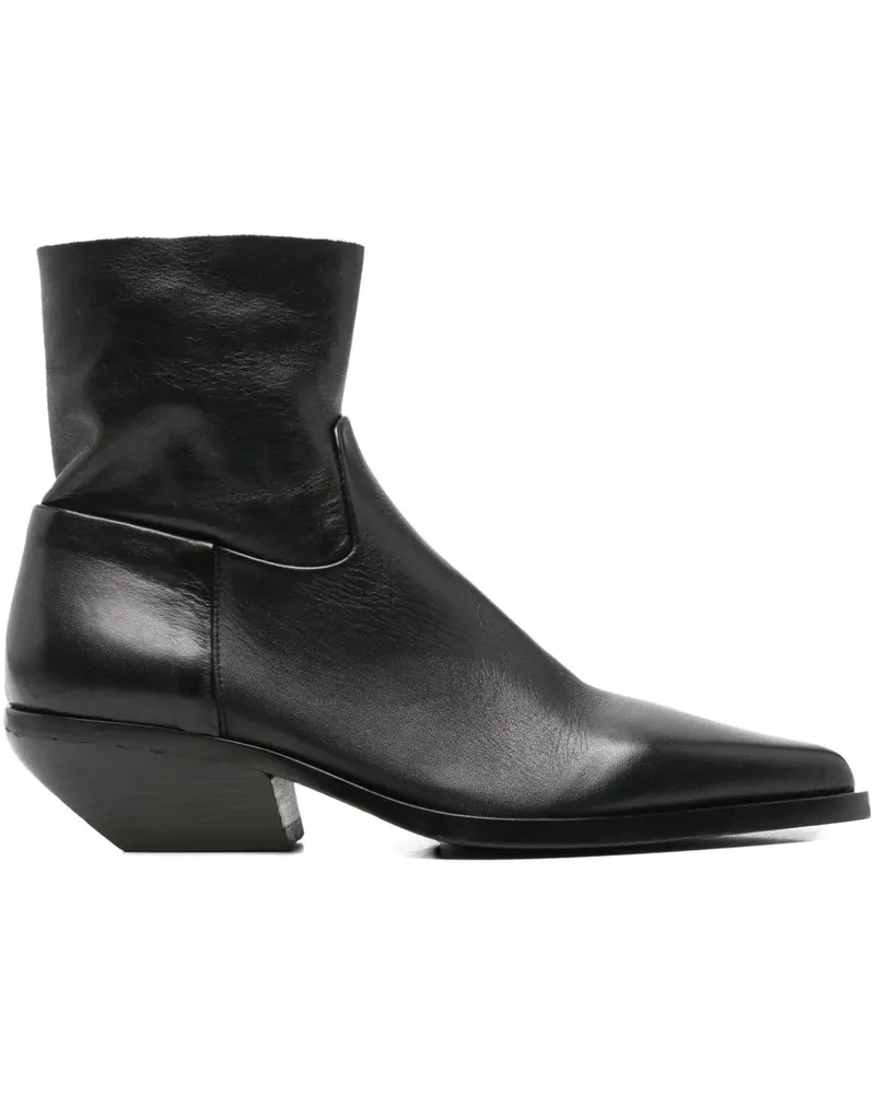 Elena Iachi pointed-toe ankle boots - Schwarz Schwarz