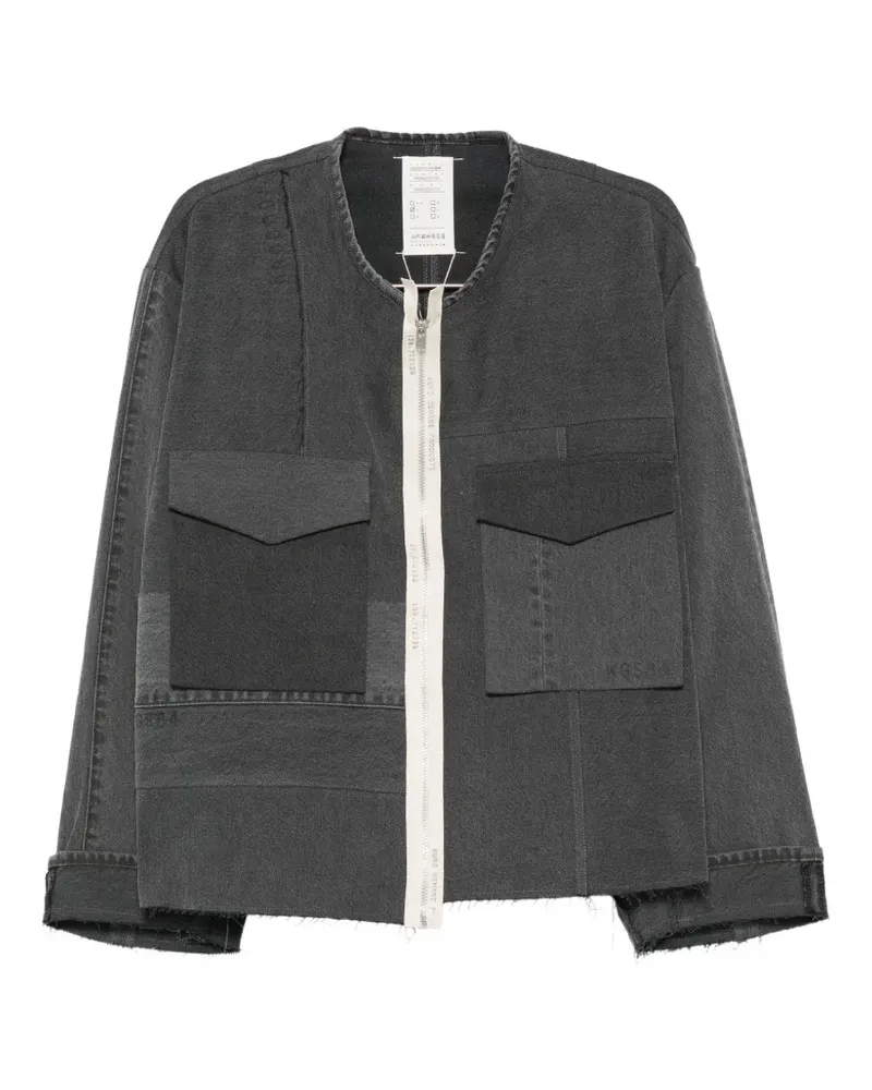 KURO Mark II Military-Jeansjacke - Grau Grau