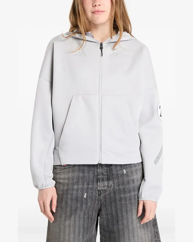 adidas Mercedes AMG Petronas Formula One Team zip-up hoodie - Grau Grau