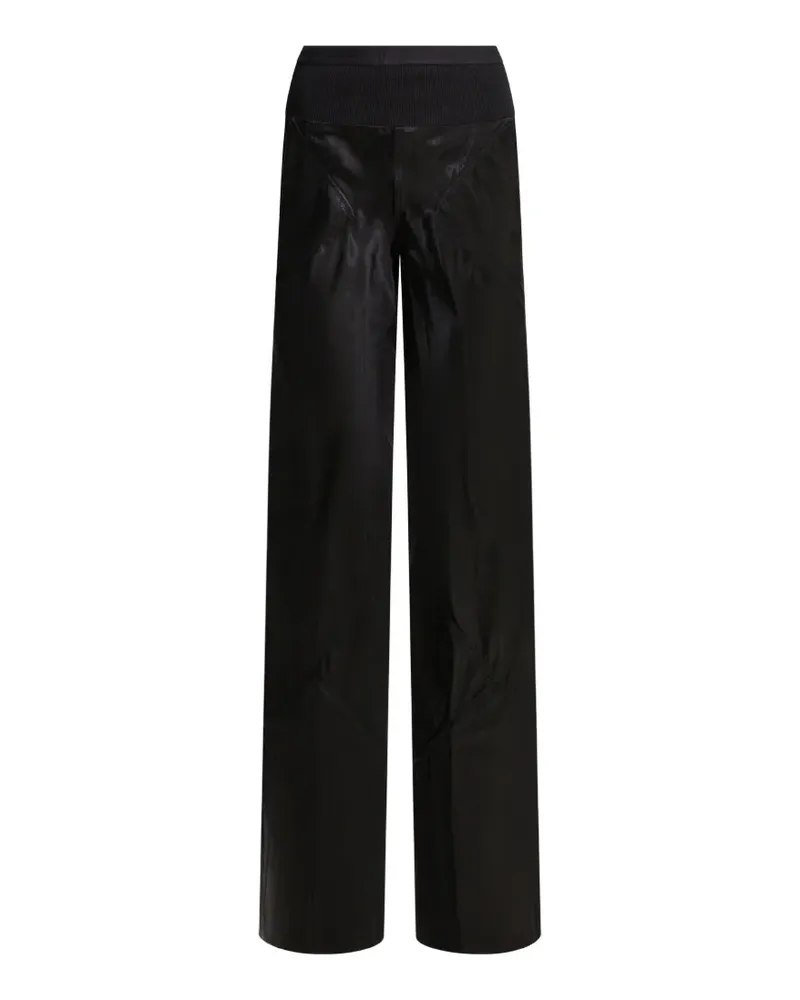 Rick Owens ribbed-waistband panelled trousers - Schwarz Schwarz