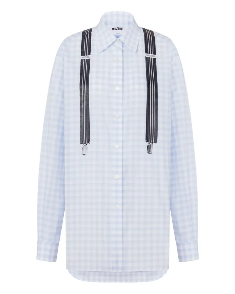 Moschino Hemd mit Vichy-Karomuster - Blau Blau