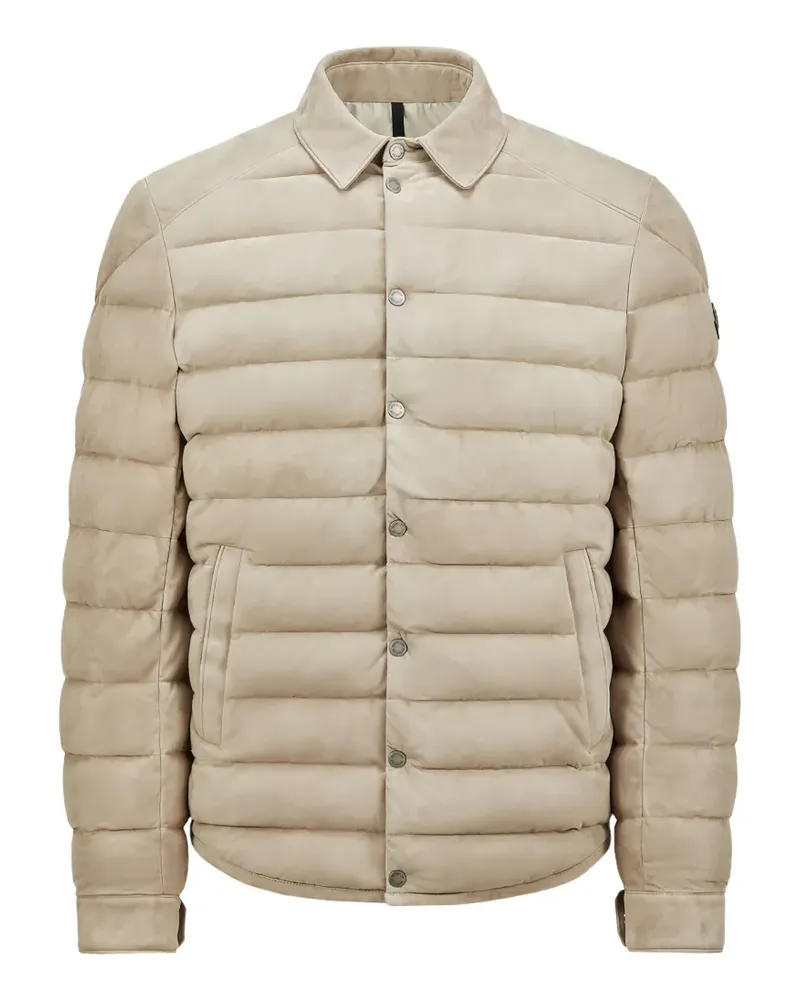 Moncler Gesteppte Jacke mit Knöpfen - Nude Nude