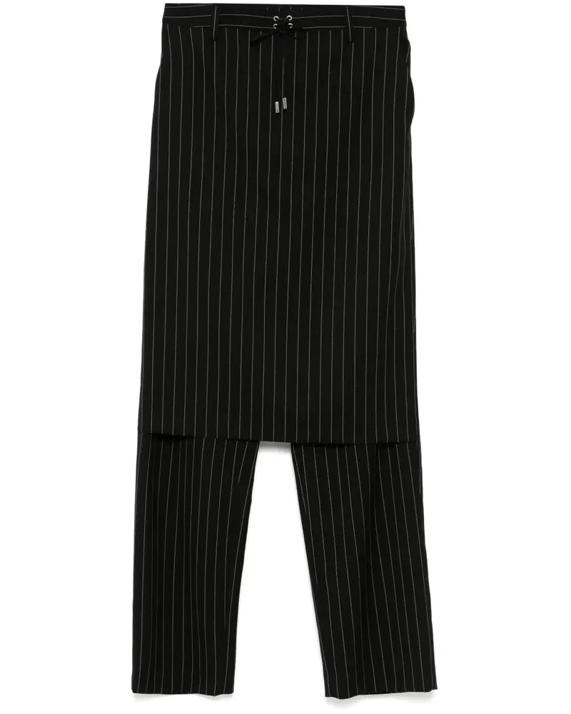 Jean Paul Gaultier Hosenrock mit Schnürung - Schwarz Schwarz