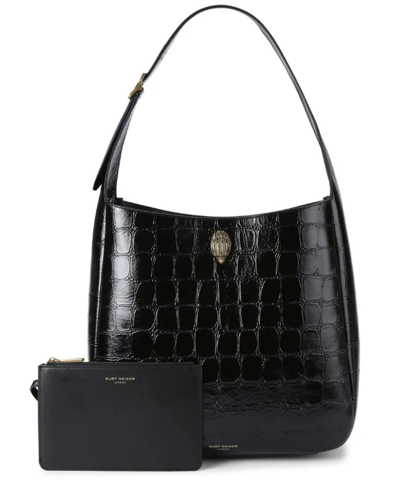 Kurt Geiger Große Bond Schultertasche - Schwarz Schwarz