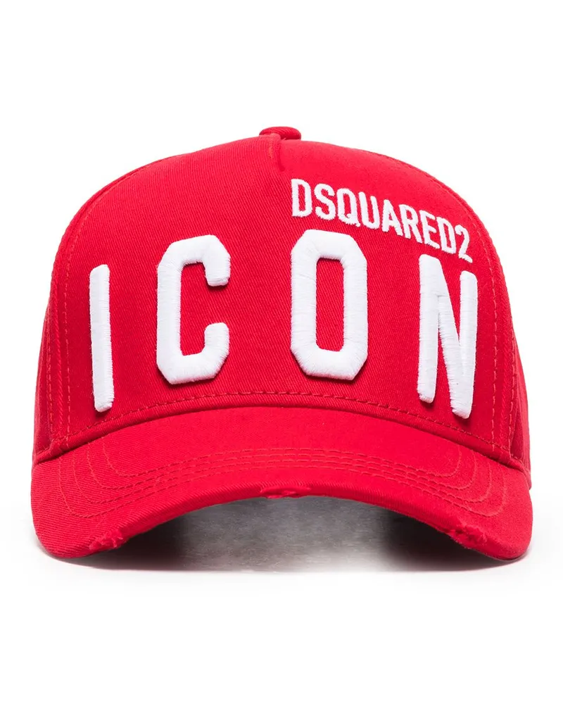 Dsquared2 Baseballkappe mit "Icon"-Stickerei - Rot Rot