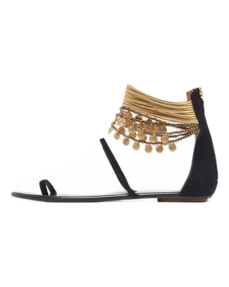 Aquazzura suede ankle-strap sandals - Schwarz Schwarz