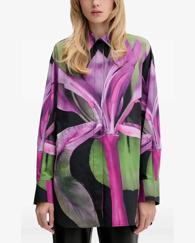 Desigual floral knotted shirt - Rosa Rosa