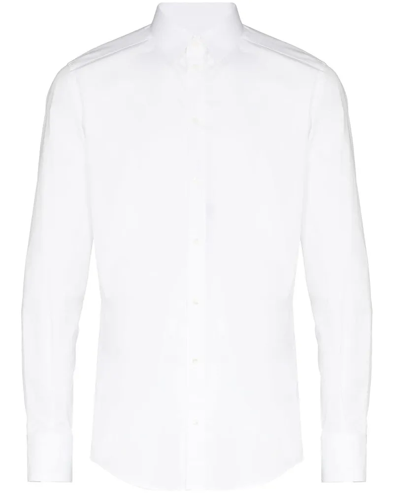Dolce & Gabbana Langärmeliges Hemd - Weiß Weiß