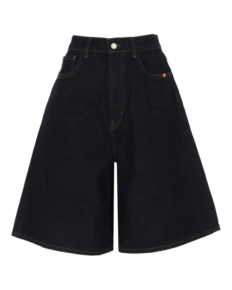 Amish wide-leg denim shorts - Blau Blau