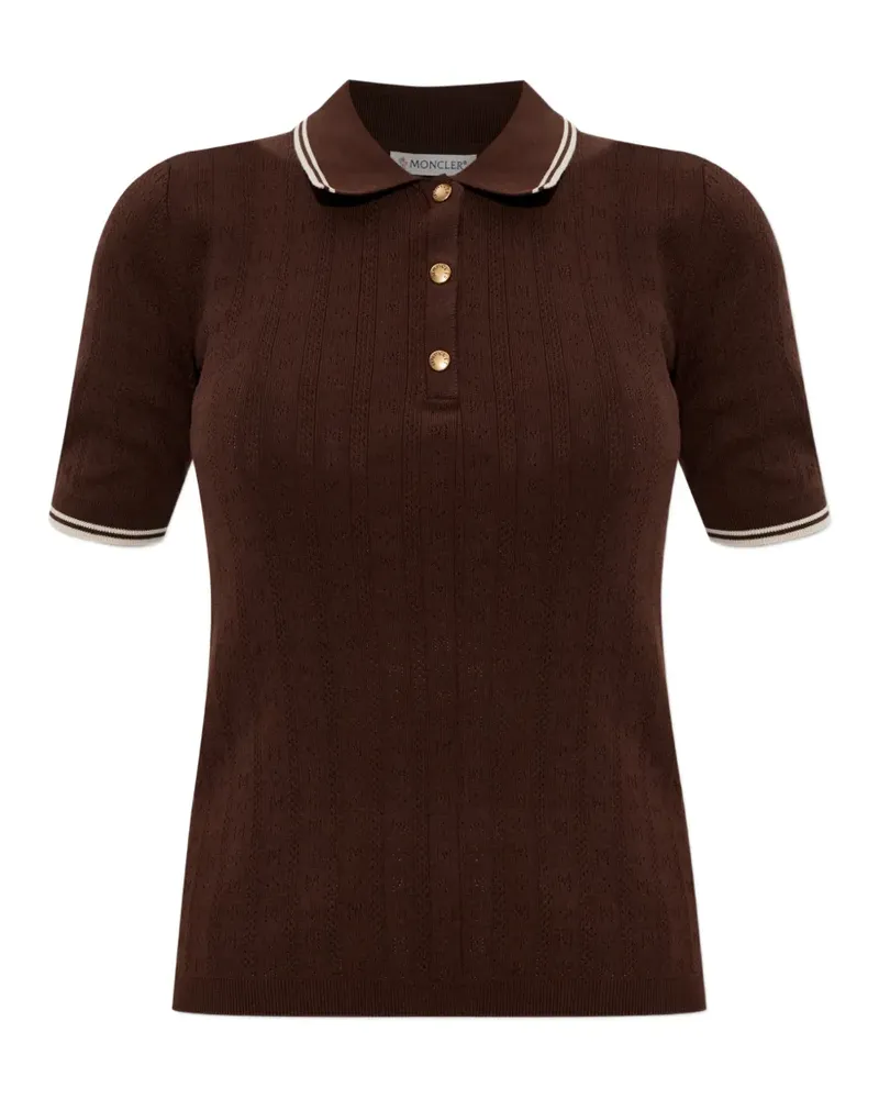 Moncler buttoned polo tops - Braun Braun