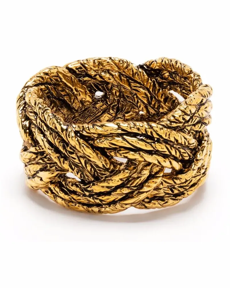 Aurélie Bidermann Miki Ring in Flechtoptik - Gold Gold