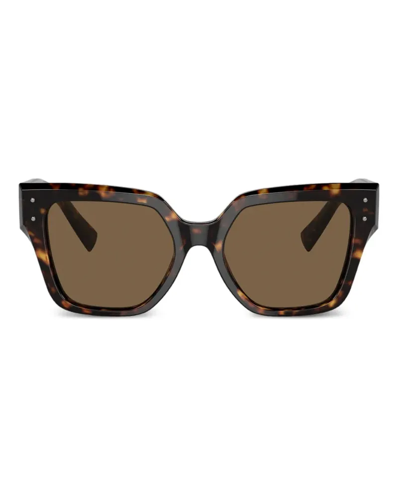 Dolce & Gabbana Sonnenbrille mit eckigem Gestell - Braun Braun