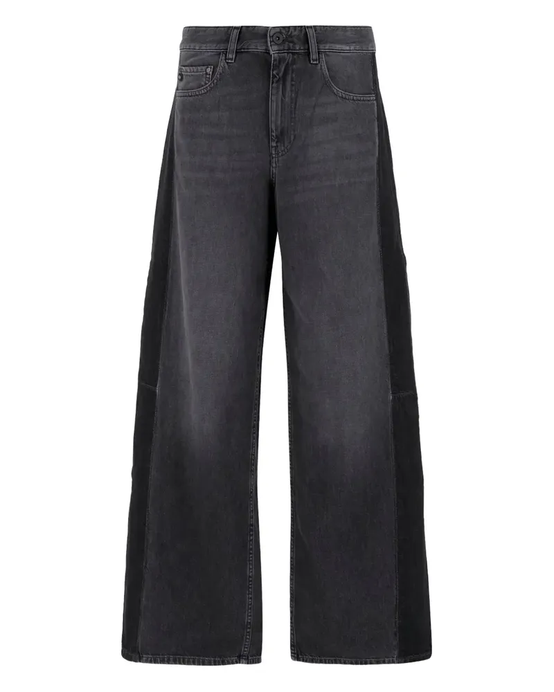 Adriano Goldschmied Jeans mit Einsätzen - Schwarz Schwarz