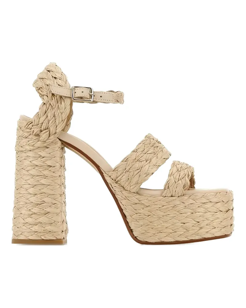 Castañer Fresa braided platform sandals - Nude Nude