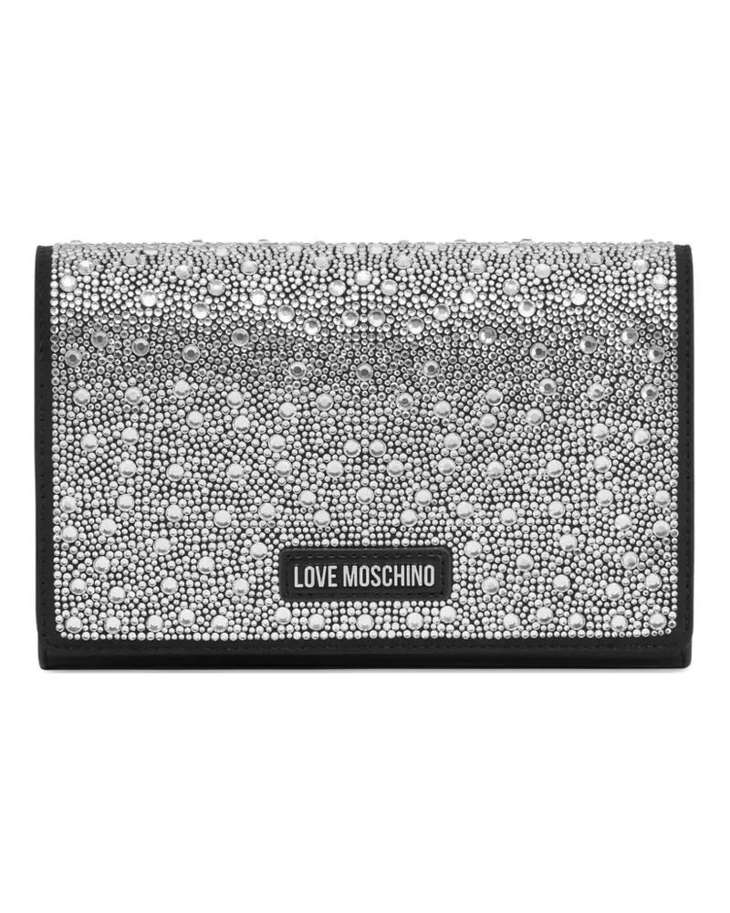 Moschino Stones Schultertasche - Schwarz Schwarz