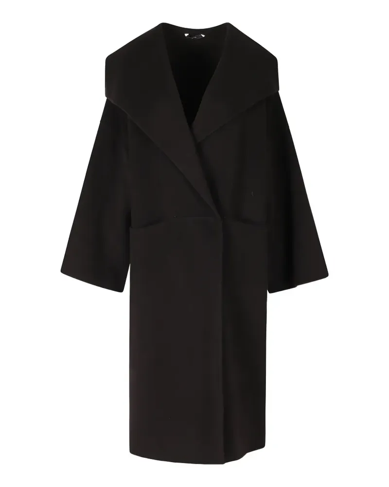 Hevò Isolecheradi shawl-collar coat - Schwarz Schwarz