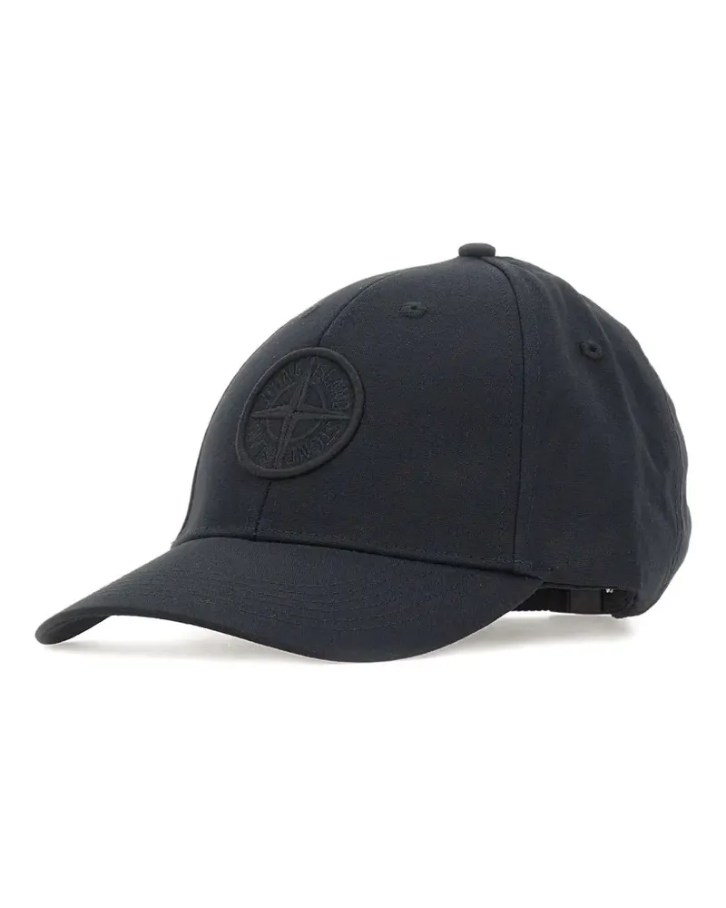 Stone Island logo-embroidered baseball cap - Schwarz Schwarz