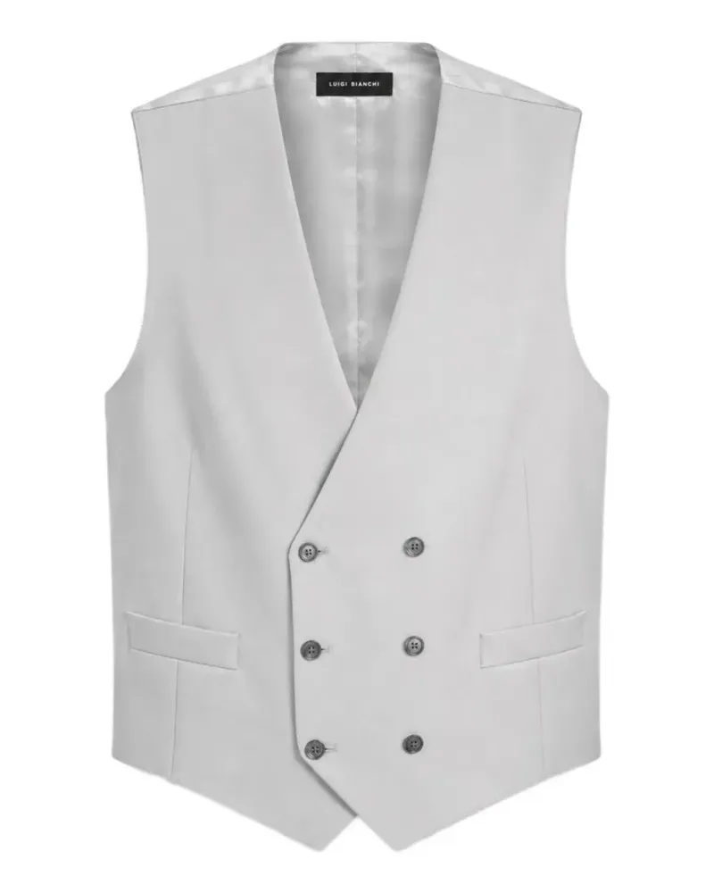 Luigi Bianchi Mantova Lubiam double-breasted V-neck waistcoat - Grau Grau