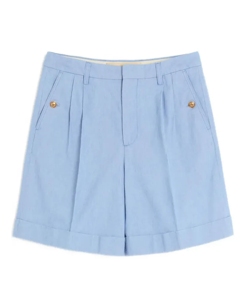 Valentino Garavani Jeans-Bermudas mit Umschlag - Blau Blau