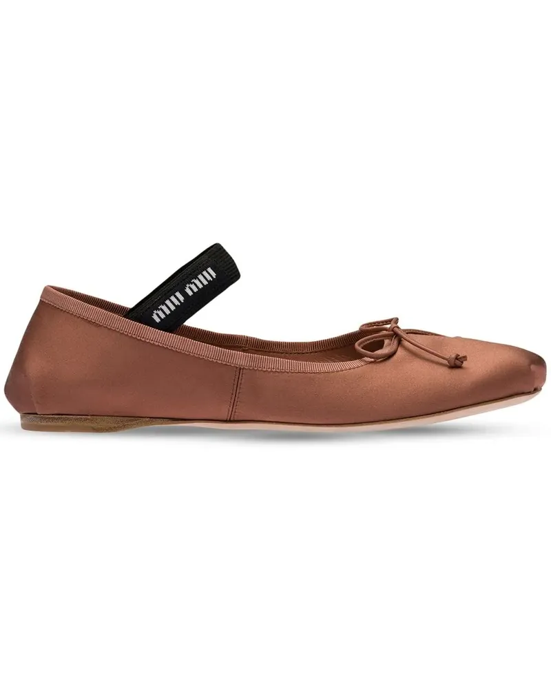 Miu Miu Klassische Ballerinas - Braun Braun