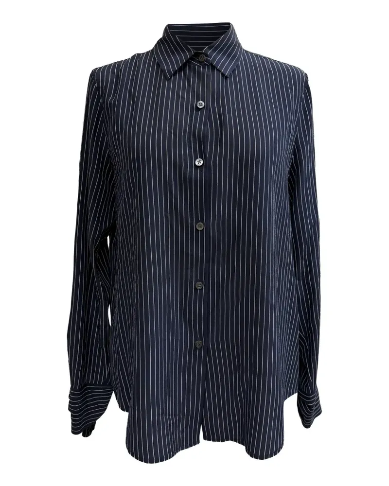 Theory Bluse mit Nadelstreifen - Blau Blau