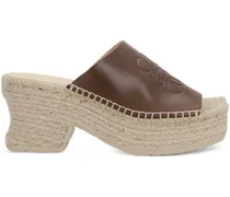 Petal Espadrilles 80mm - Braun