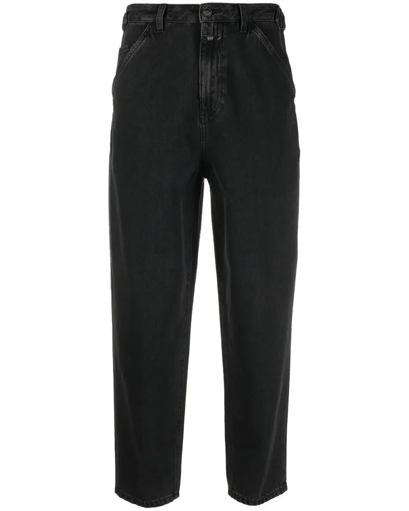 Closed Ausgeblichene Tapered-Jeans - Grau Grau