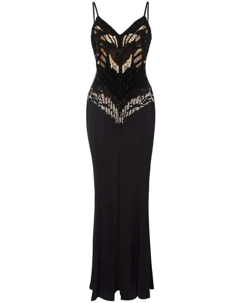 Temperley London Atlas Strappy Maxikleid - Schwarz Schwarz