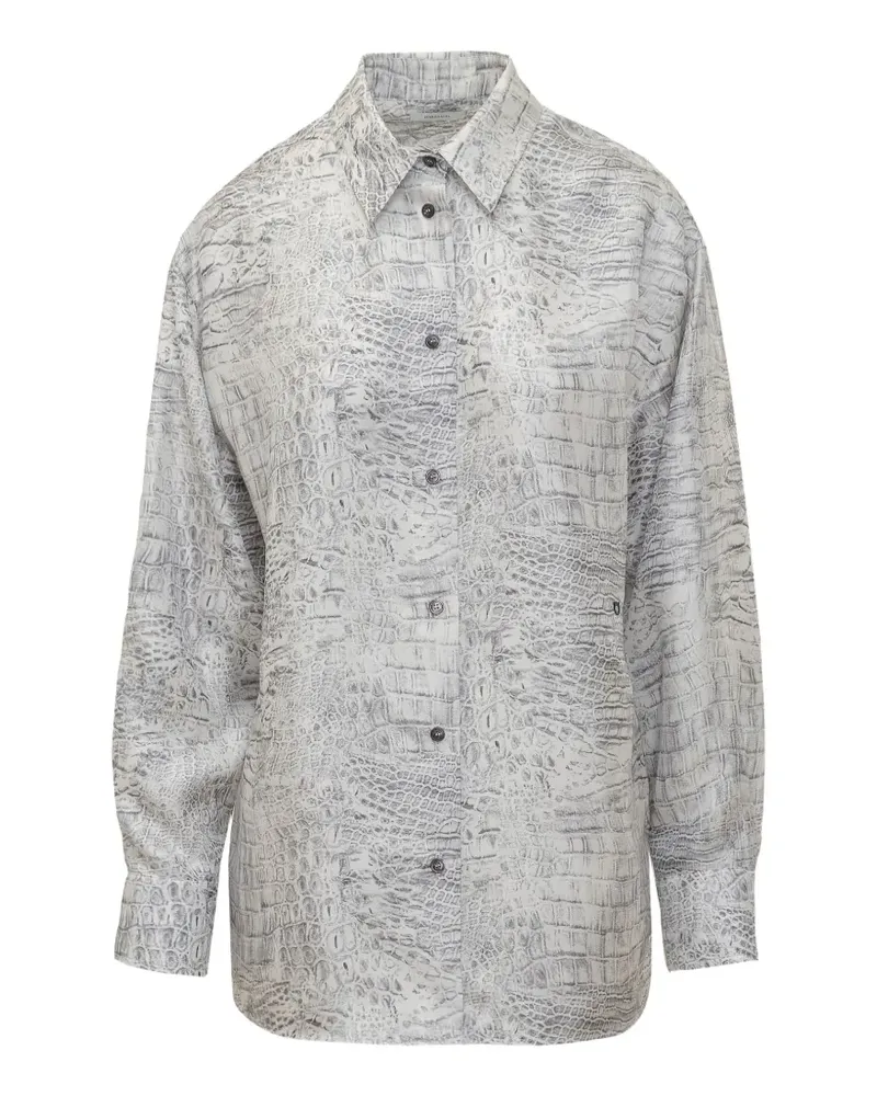 Ferragamo animal-print shirt - Nude Nude