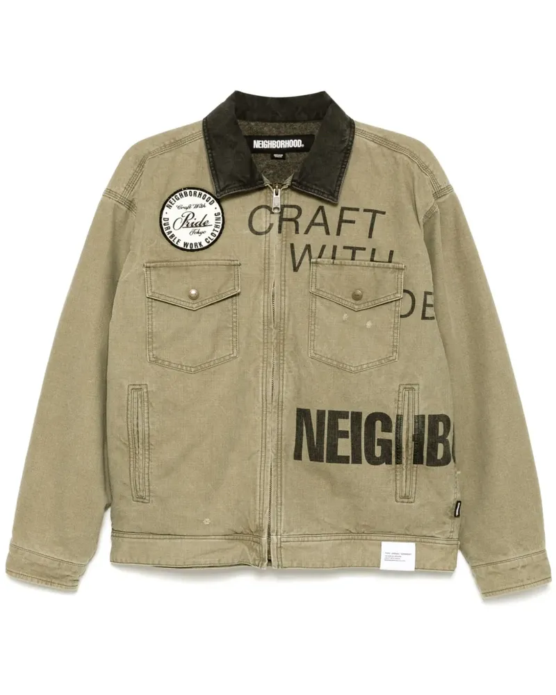 Neighborhood Gefütterte Jacke mit Reißverschluss - Grün Grün