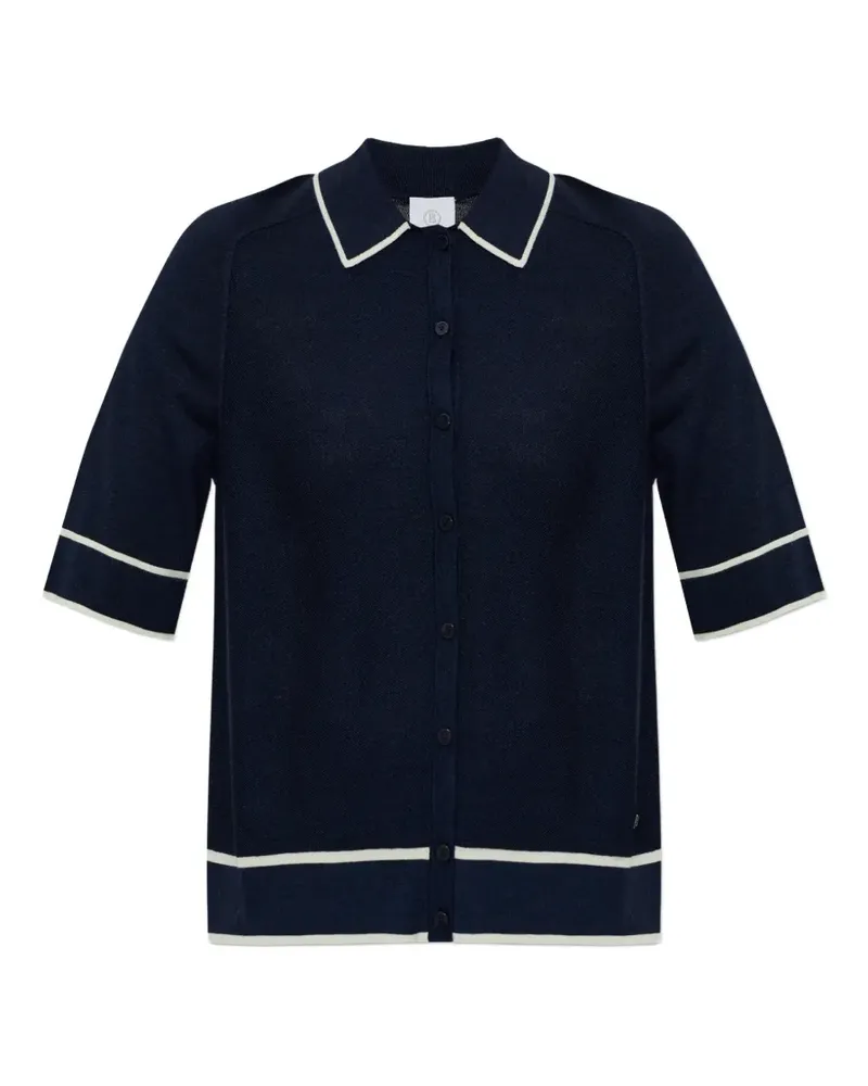 Bogner Peaches contrast-collar cardigan - Blau Blau