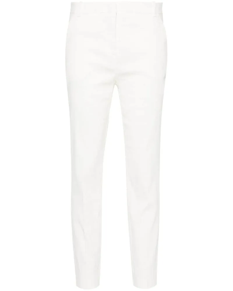 Pinko Tapered-Hose mit Bügelfalten - Weiß Weiß