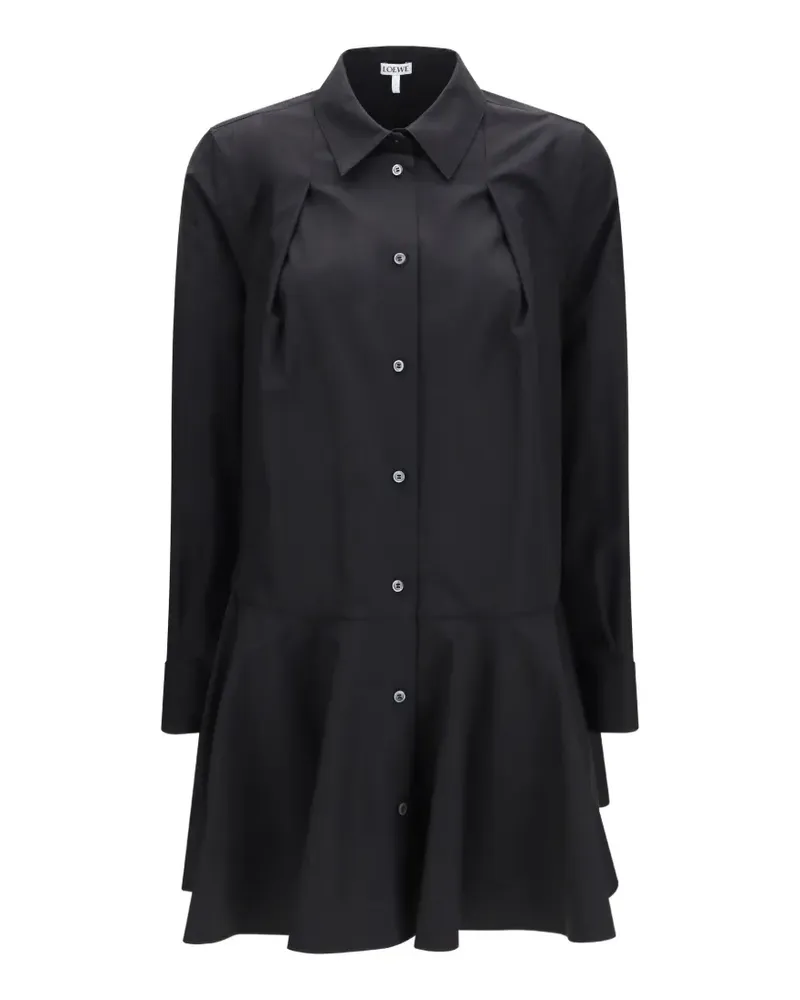 Loewe Hemdkleid aus Baumwolle - Schwarz Schwarz