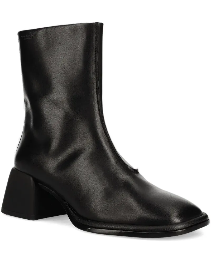Vagabond Stiefel mit eckiger Kappe - Schwarz Schwarz