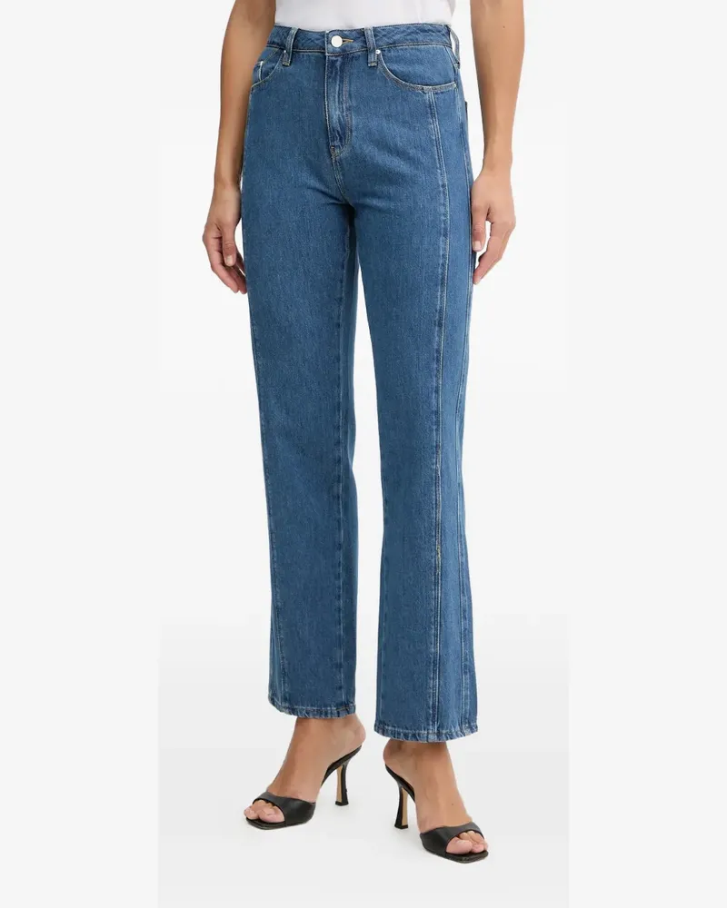 Karl Lagerfeld five-pocket logo-patch jeans - Blau Blau