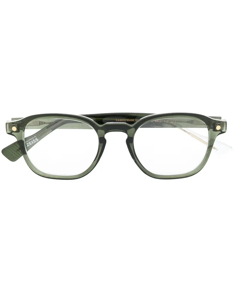 SNOB Milano Brille mit abnehmbaren getönten Gläsern - Grün Grün
