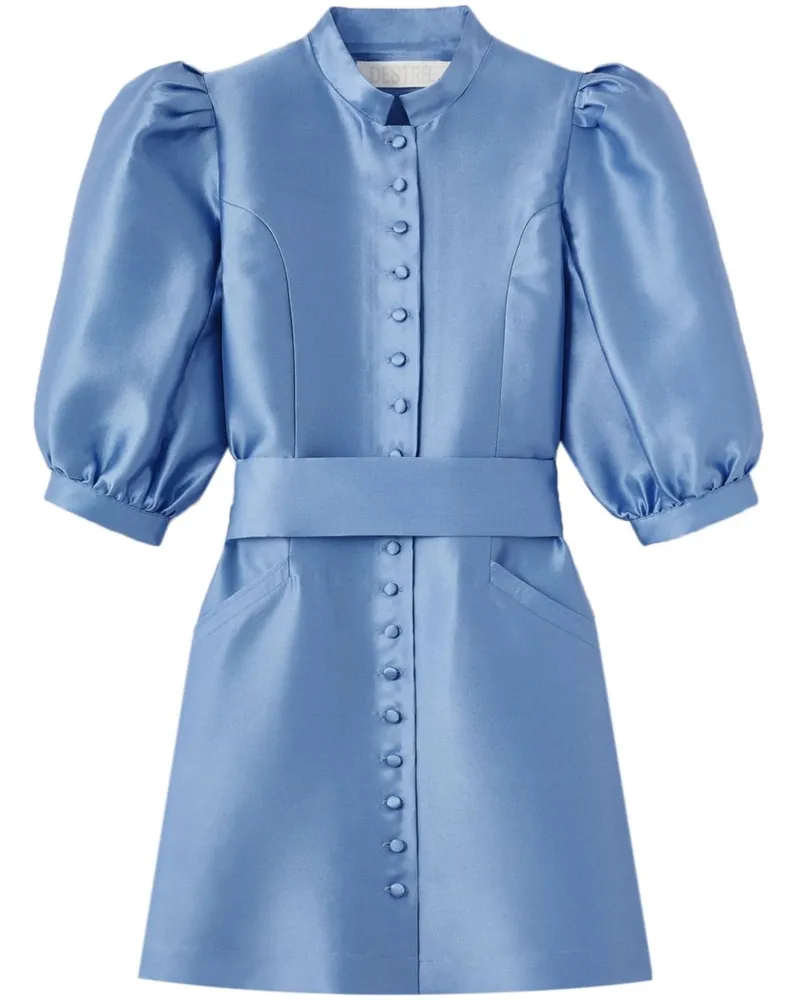 DESTREE Amoako Kleid mit Satin-Finish - Blau Blau