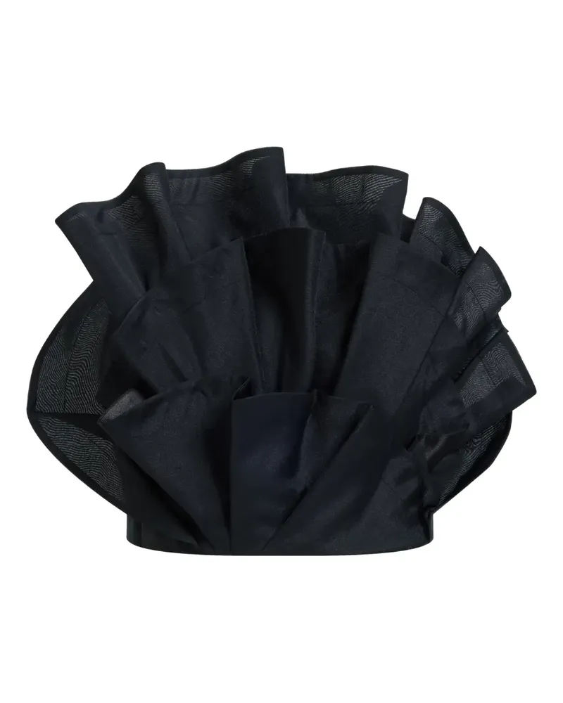 Aje. Gerüschtes Selestia Oberteil - Schwarz Schwarz