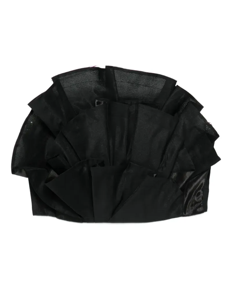 Aje. Selestia ruffled top - Schwarz Schwarz