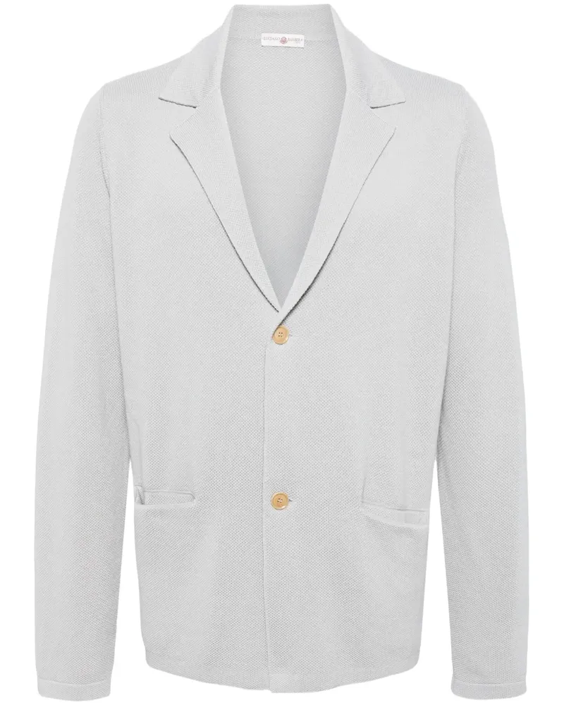 Luciano Barbera Cardigan mit fallendem Revers - Grau Grau