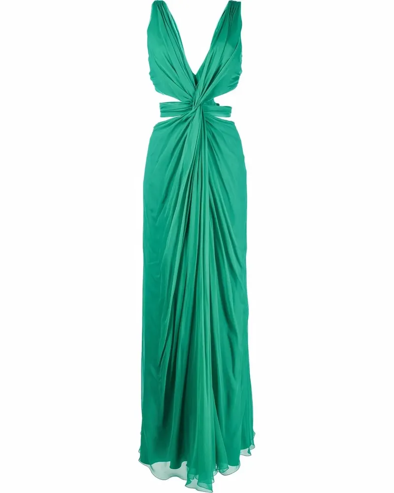 Alberta Ferretti Abendkleid aus Seide - Grün Grün