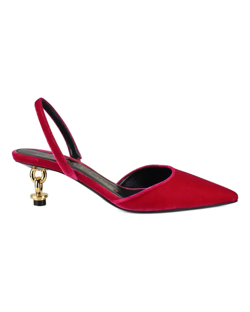 Tom Ford Pumps aus Samt mit Kette - Rosa Rosa