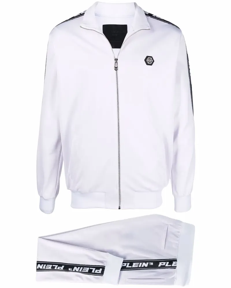 Philipp Plein Jogginganzug mit Logo-Print - Weiß Weiß