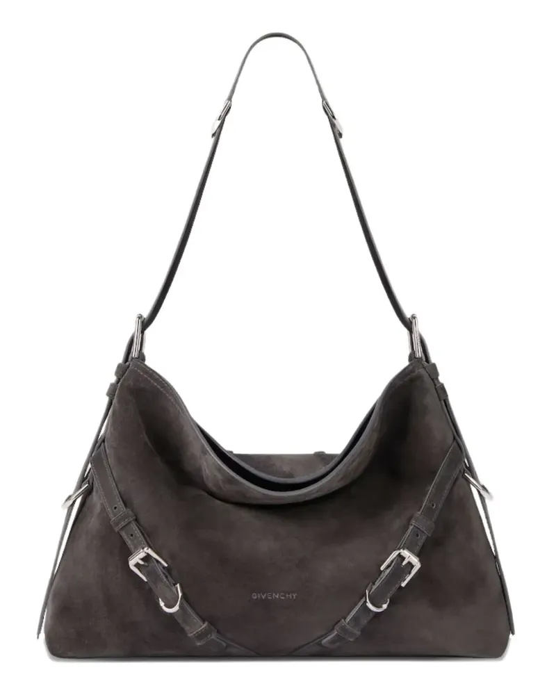 Givenchy medium Voyou buckle leather shoulder bag - Grau Grau