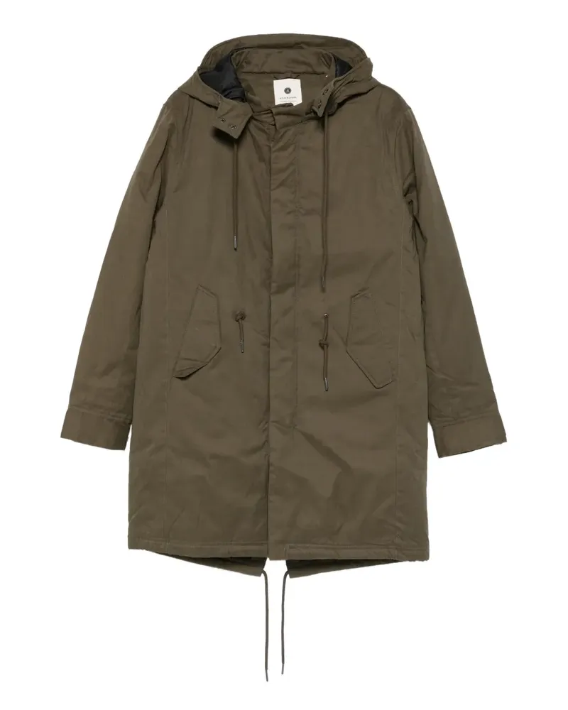 Anerkjendt hooded drawstring-hem jacket - Grün Grün